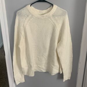 cream colored sweater